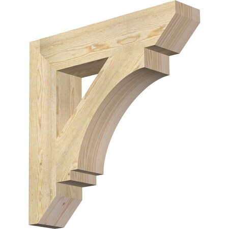 Ekena Millwork Imperial Slat Rough Sawn Bracket, Douglas Fir, 6"W x 30"D x 30"H BKT06X30X30IMP06RDF